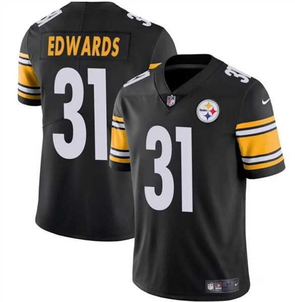 Men & Women & Youth Pittsburgh Steelers #31 Daijun Edwards Black Vapor Untouchable Limited Football Stitched Jersey